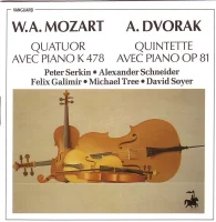 Quatuor Avec Piano K 478 / Quintette Avec Piano Op. 81