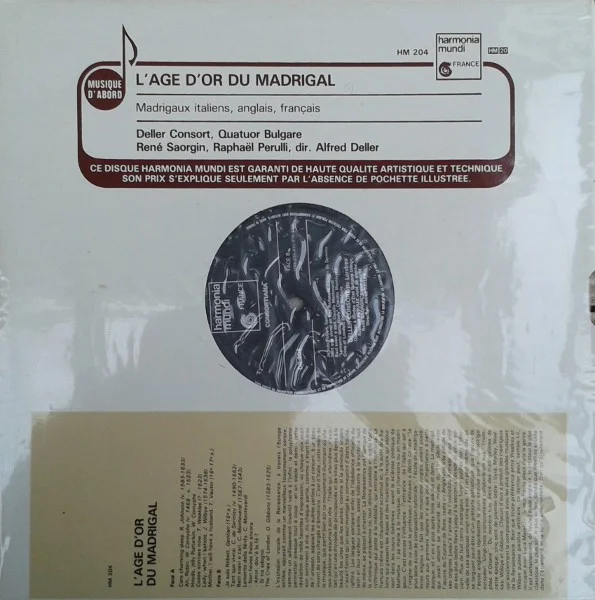 L'Age D'Or Du Madrigal (Madrigaux Italiens, Anglais, Français)
