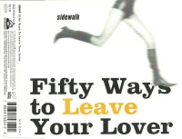 Fifty Ways To Leave Your Lover