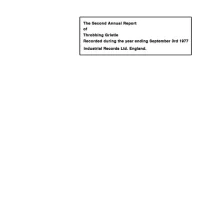 The Second Annual Report Of Throbbing Gristle