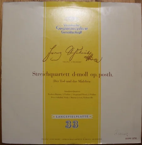 Streichquartett D-moll Op. Posth. (Der Tod Und Das Mädchen)
