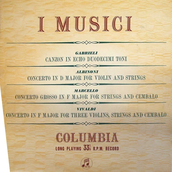 Gabrieli: Canzon In Echo Duodecimi Toni; Albinoni: Concerto In D Major For Violin And Strings; Marcello: Concerto Grosso In F Major For Strings And Cembalo; Vivaldi: Concerto In F Major For Three Violins, Strings And Cembalo