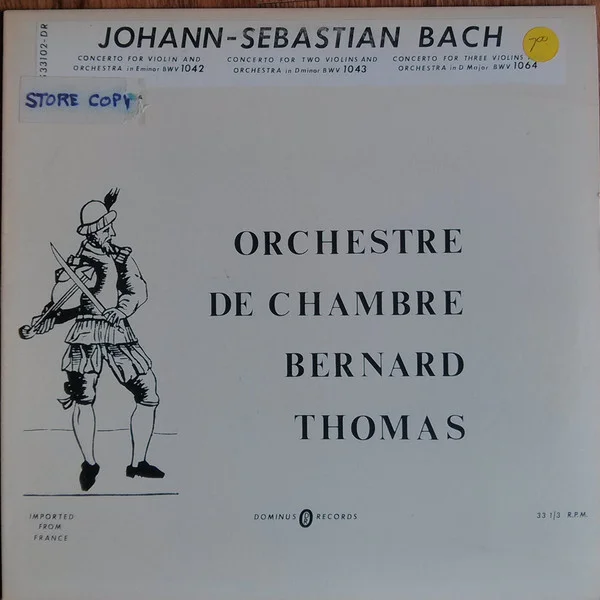 Concerto For 2 Violins And Orchestra In D Minor BWV 1043/Concerto For Violin And Orchestra In E Minor BWV 1042/ /Concerto For 3 Violins In D Major BWV 1064