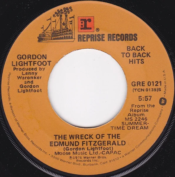 The Wreck Of The Edmund Fitzgerald / Race Among The Ruins