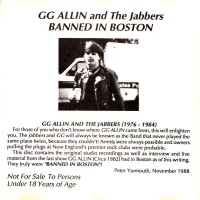 Banned In Boston