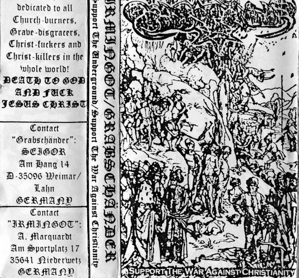 Support The War Against Christianity / Support The Underground