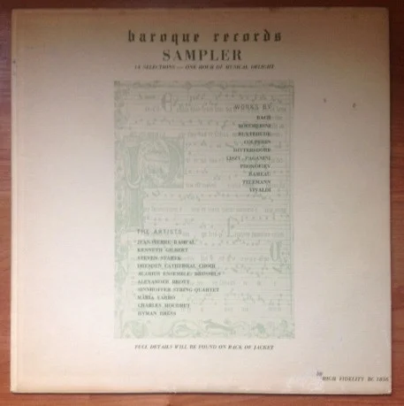 Baroque Records Sampler