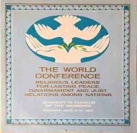 The World Conference Religious Leaders For Lasting Peace, Disarmament And Just Relations Among Nations - Concert In Honour Of The Members