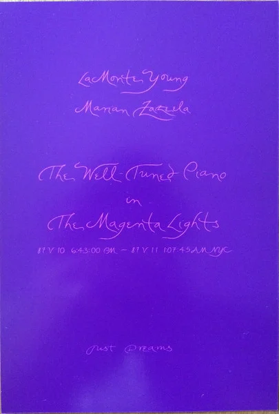 The Well-Tuned Piano In The Magenta Lights (87 V 10 6:43:00 PM - 87 V 11 1:07:45 AM NY)