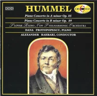 Piano Concerto In A Minor Op. 85 / Piano Concerto In B Minor Op. 89