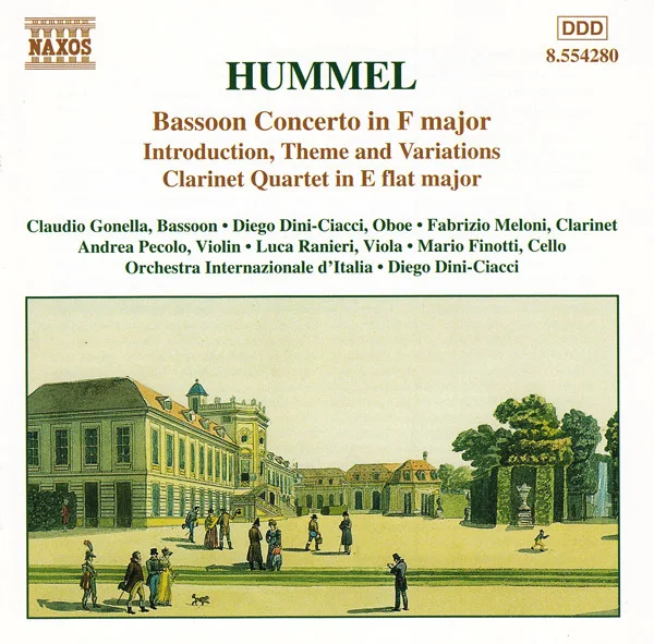 Bassoon Concerto In F Major / Introduction, Theme And Variations / Clarinet Quartet In E Flat Major