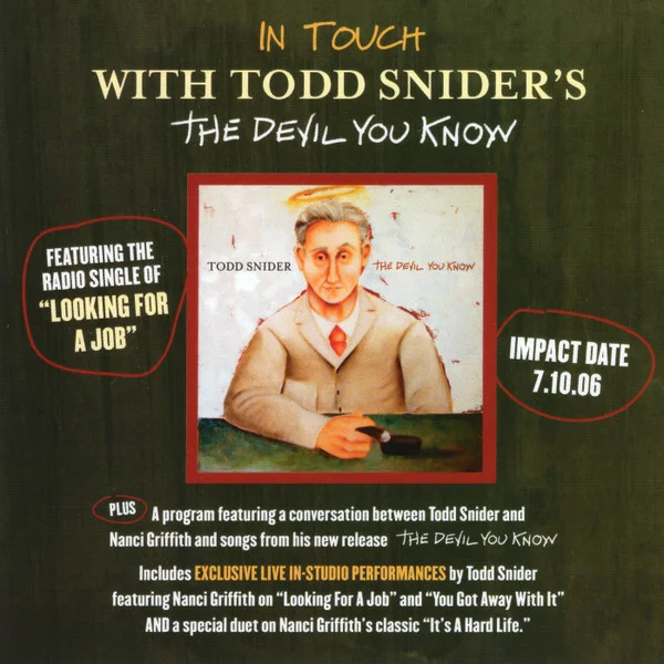 In Touch With Todd Snider's The Devil You Know