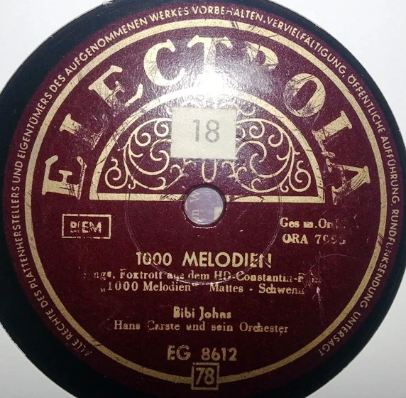1000 Melodien / Dein Kuß Ist Wie Ein Lied Ohne Worte