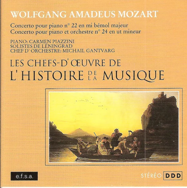 Concerto Pour Piano N° 22 En Mi Bémol Majeur - Concerto Pour Piano Et Orchestre N° 24 En Ut Mineur