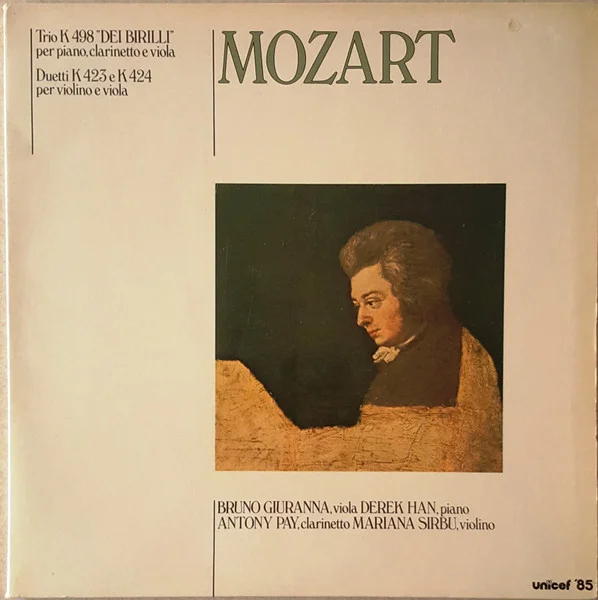 Trio K 498 "Dei Birilli" Per Piano, Clarinetto E Viola / Duetti K 423 E K 424 Per Violino E Viola
