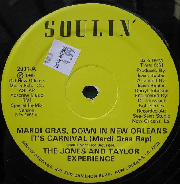 Mardi Gras, Down In New Orleans It's Carnival (Mardi Gras Rap)