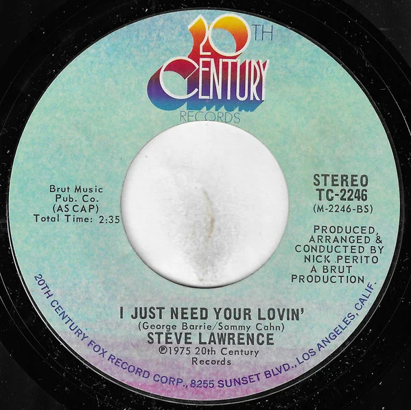 Now That We're In Love / I Just Need Your Lovin'