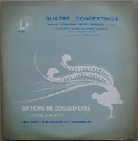Quatre Concertinos Attribués À Giovanni Battista Pergolesi
