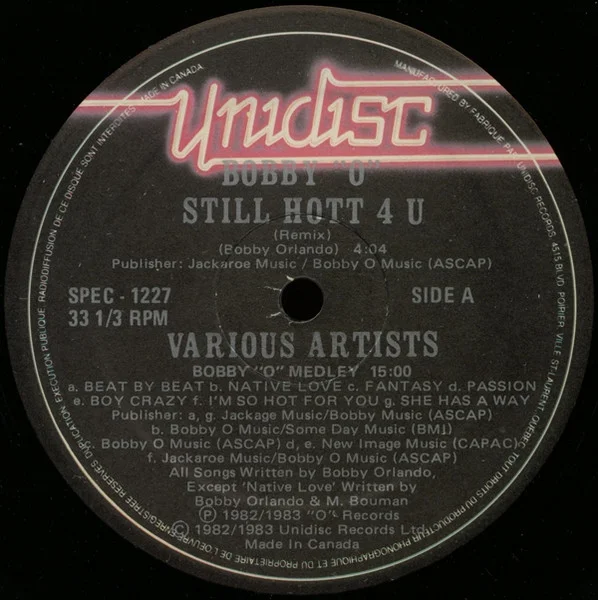 Still Hott 4 U / Bobby "O" Medley / Givin' Up / I'm So Hot For You