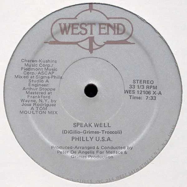 Speak Well / Instrumentally Speaking