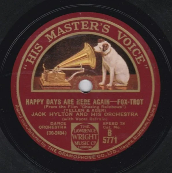 Happy Days Are Here Again / Lucky Me - Lovable You