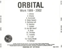 Work 1989-2002
