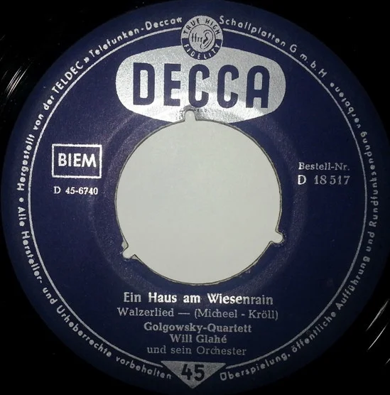 Ein Haus Am Wiesenrain / Du Liebes Mädel Vom Schwarzwäldertal
