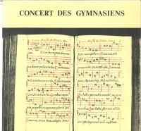 Concert Des Gymnasiens