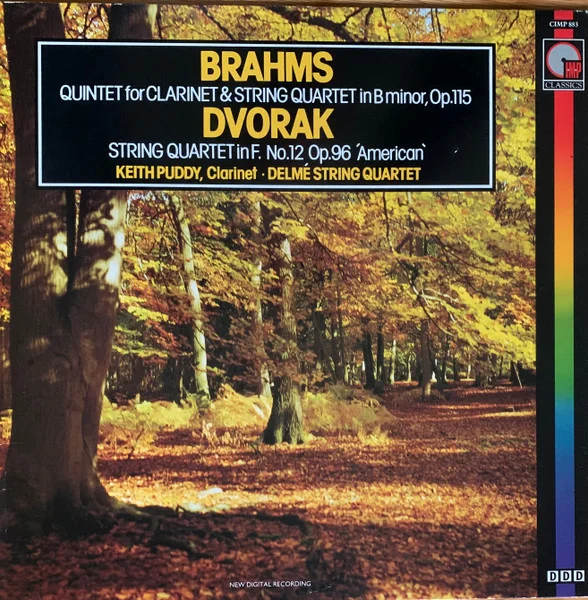 Quintet For Clarinet & String Quartet In B Minor, Op.115 / String Quartet In F. No.12 Op.96 ‘American`