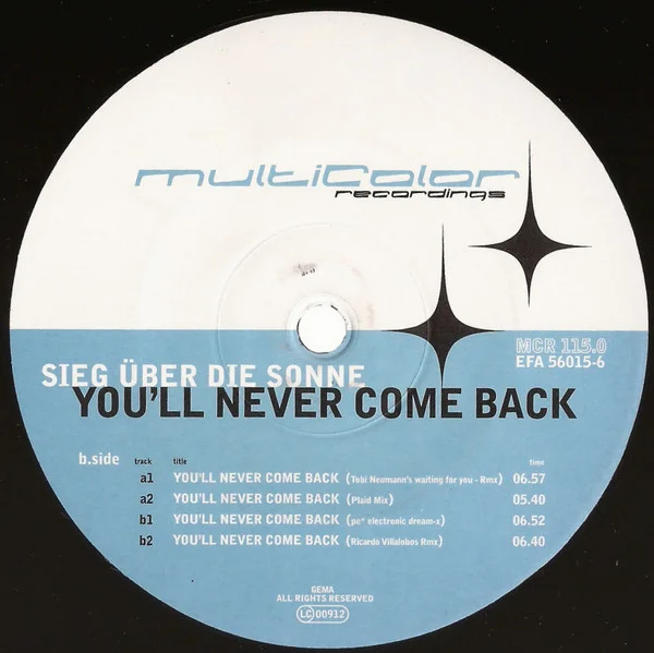 You'll Never Come Back