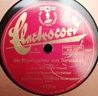 Im Rosengarten Von Sanssouci / Auf Einer Kleinen Bank Im Park