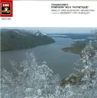 Symphony No.6 "Pathétique"