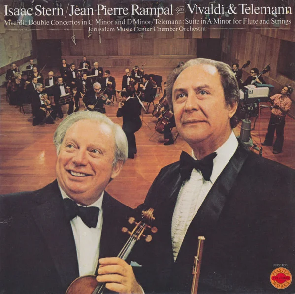 Isaac Stern / Jean-Pierre Rampal Play Vivaldi & Telemann (Double Concertos In C Minor And D Minor / Suite In A Minor For Flute And Strings)