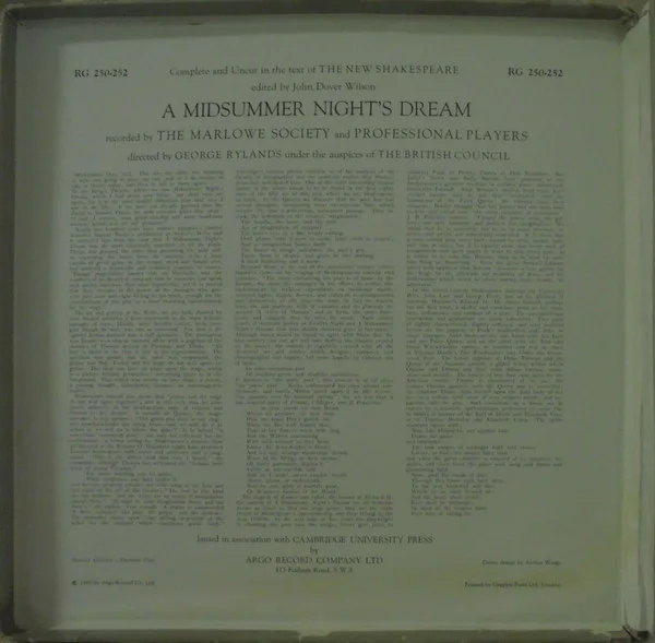 A Midsummer Night's Dream