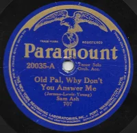 Old Pal, Why Don't You Answer Me / Tired Of Me