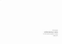 Untitled (Placing In Space)