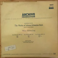 Trio Sonatas No. 1 E Flat Major, BWV 525; No. 6 G Major, BWV 530; No. 3 D Minor, BWV 527