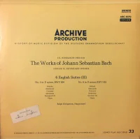 6 English Suites (III): No. 5 In E Minor, BWV 810 / No. 6 In D Minor, BWV 811