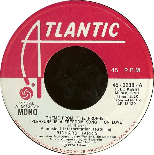 Theme From "The Prophet" (Pleasure Is A Freedom Song / On Love)