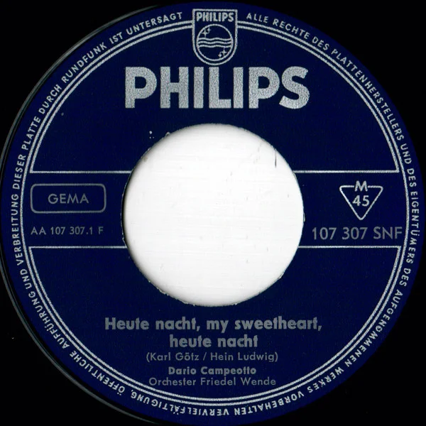 Heute Nacht, My Sweetheart, Heute Nacht / Du Bist Nie Allein (You Belong To Me)
