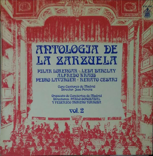 Antología De La Zarzuela, Vol. 2