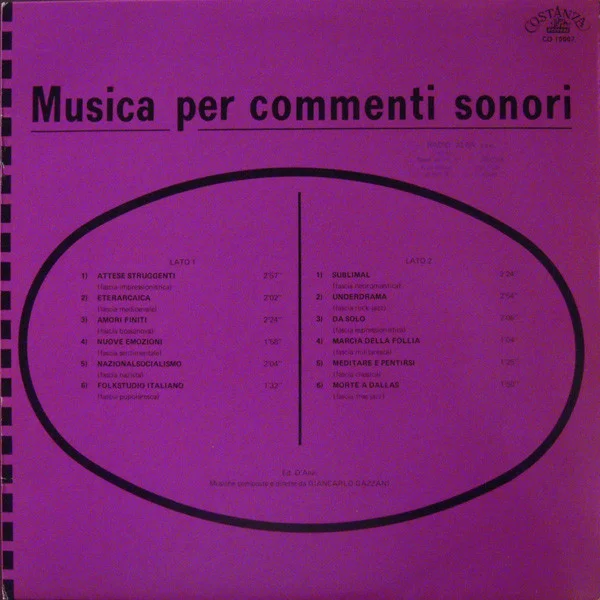 Musica Per Commenti Sonori