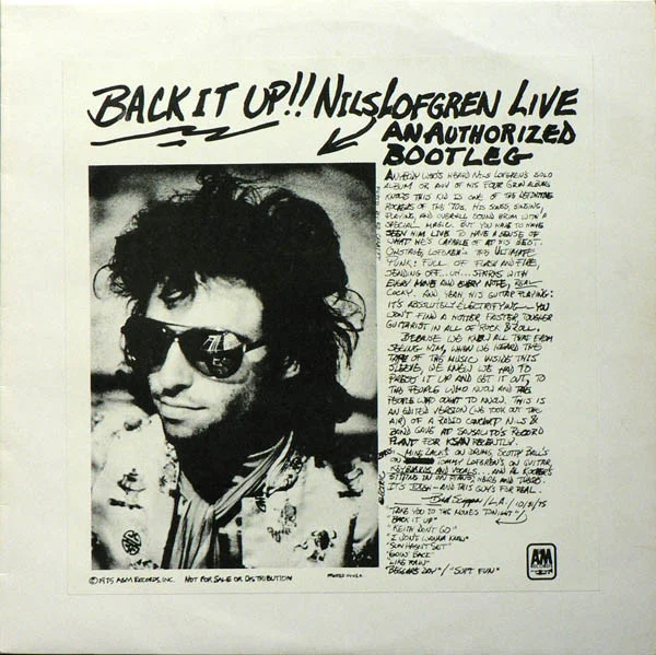 Back It Up!! Nils Lofgren Live An Authorized Bootleg