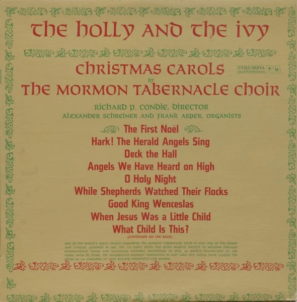 The Holly And The Ivy:  Christmas Carols By The Mormon Tabernacle Choir