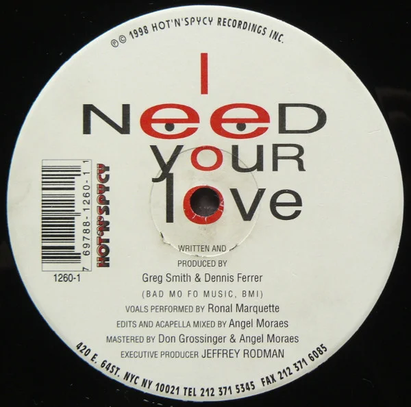 I Need Your Love