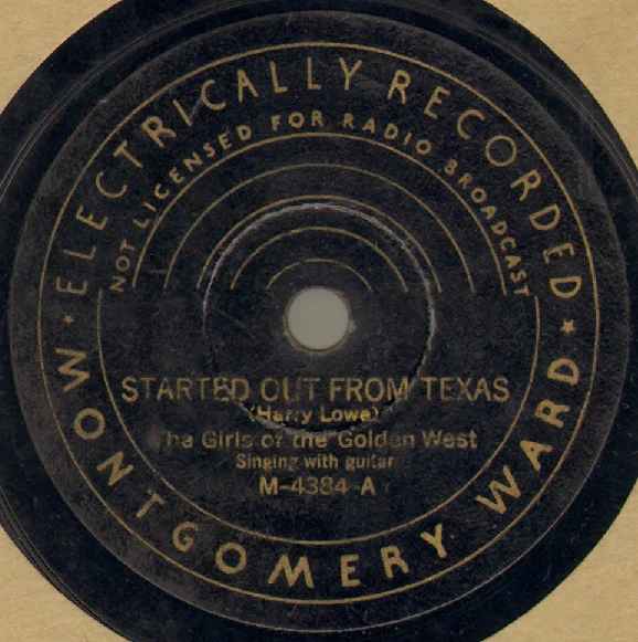 Started Out From Texas / Colorado Blues