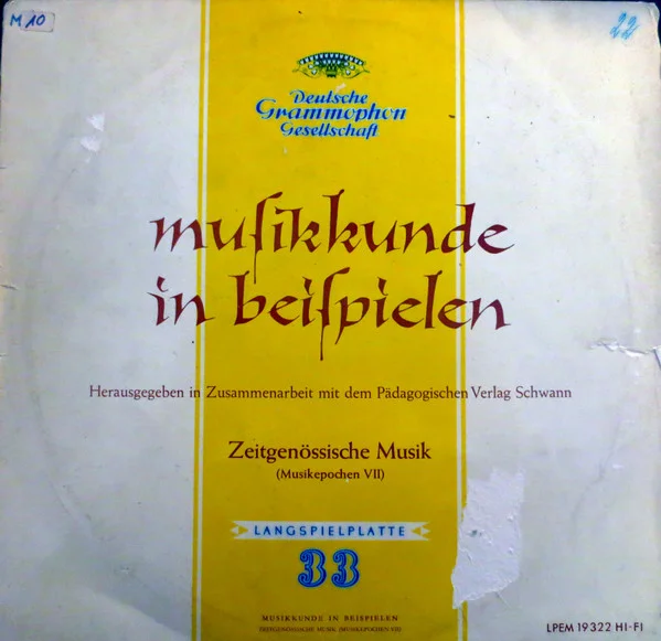 Zeitgenössische Musik (Musikepochen VII)