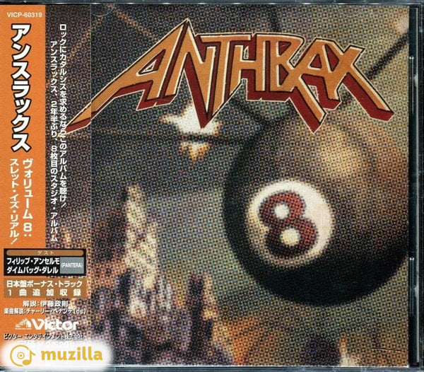 Anthrax - Volume 8 - The Threat Is Real CD Japan VICP-60319