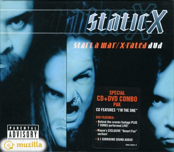 Static-X - Start A War / X-Rated CD/DVD jewel case on slipcase 9362-49301-2