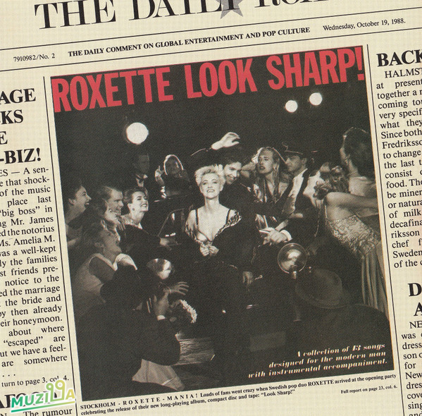 CD ROXETTE LOOK SHARP 1988 EMI USA – CDP-7-91098-2 1988 US